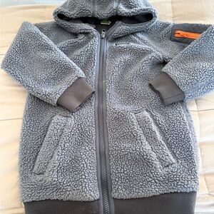 Cozy blue Kids LL Bean Mountain Pile Hoodie